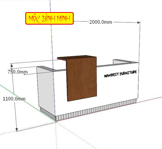 quầy công ty , vách logo công ty 6